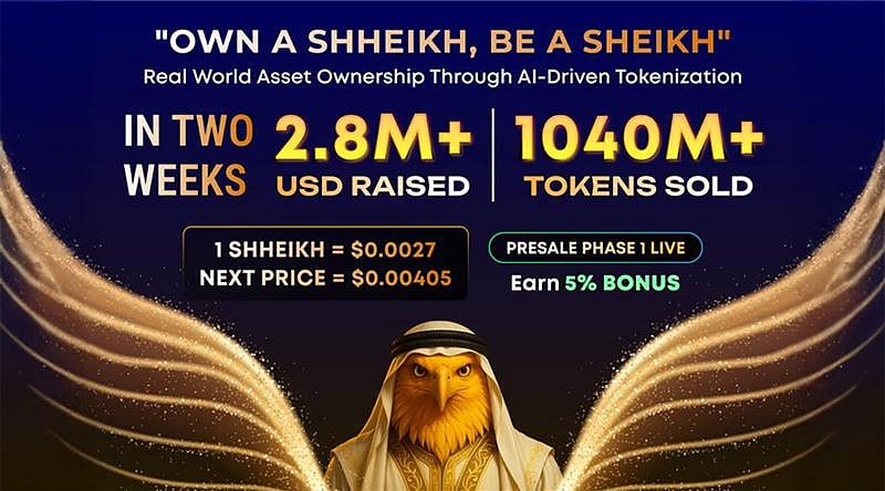 SHHEIKH Token Soars 60% in Two Weeks: Over $2.8M Raised. The Next BTC or  SOL in the Making?