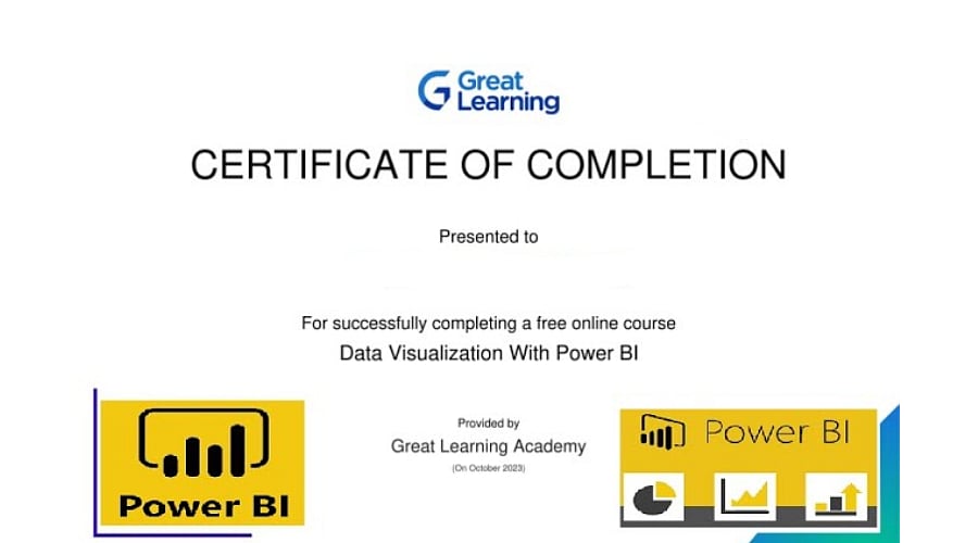 Data Analytics using Power BI (Great Learning)
