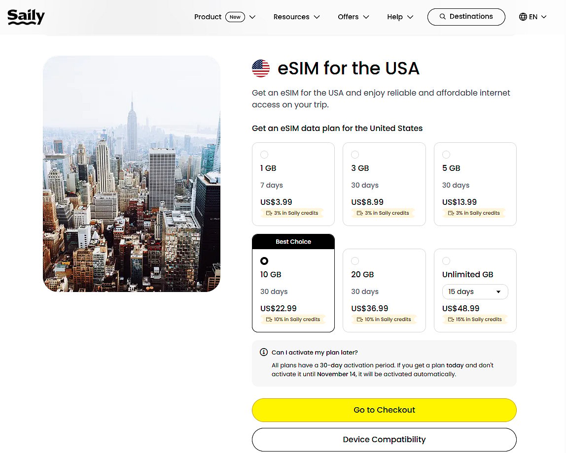 Saily USA eSIM