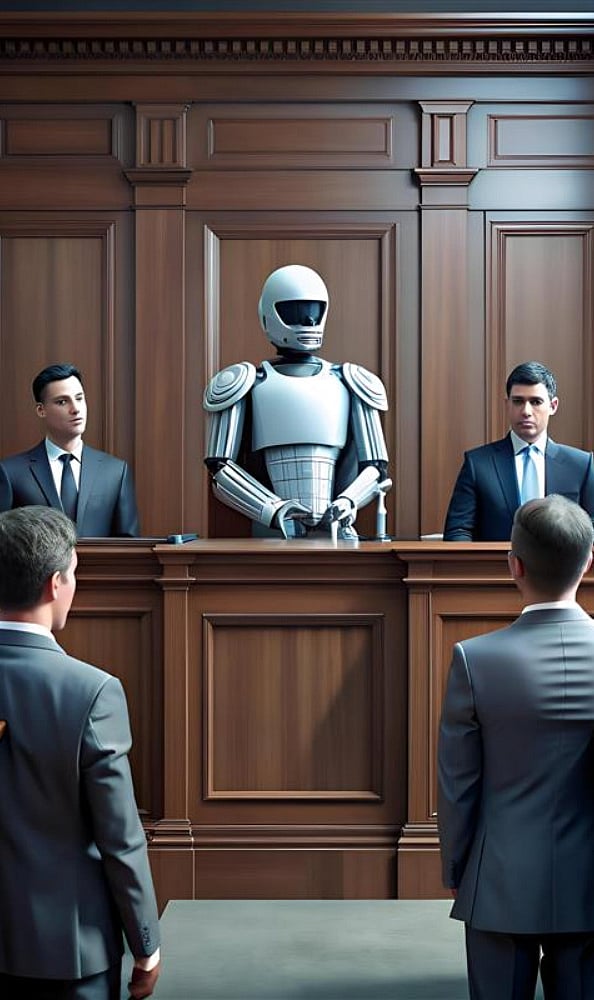 AI Chatbot in Court! I in the courtroom.