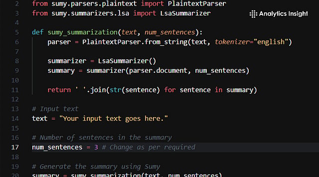 Learn Text Summarization Using Python NLP