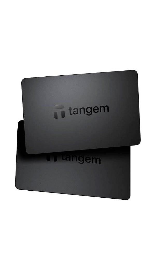 Tangem Wallet: Tangem Wallet offers a card-style design for simple tap-and-use cold storage.