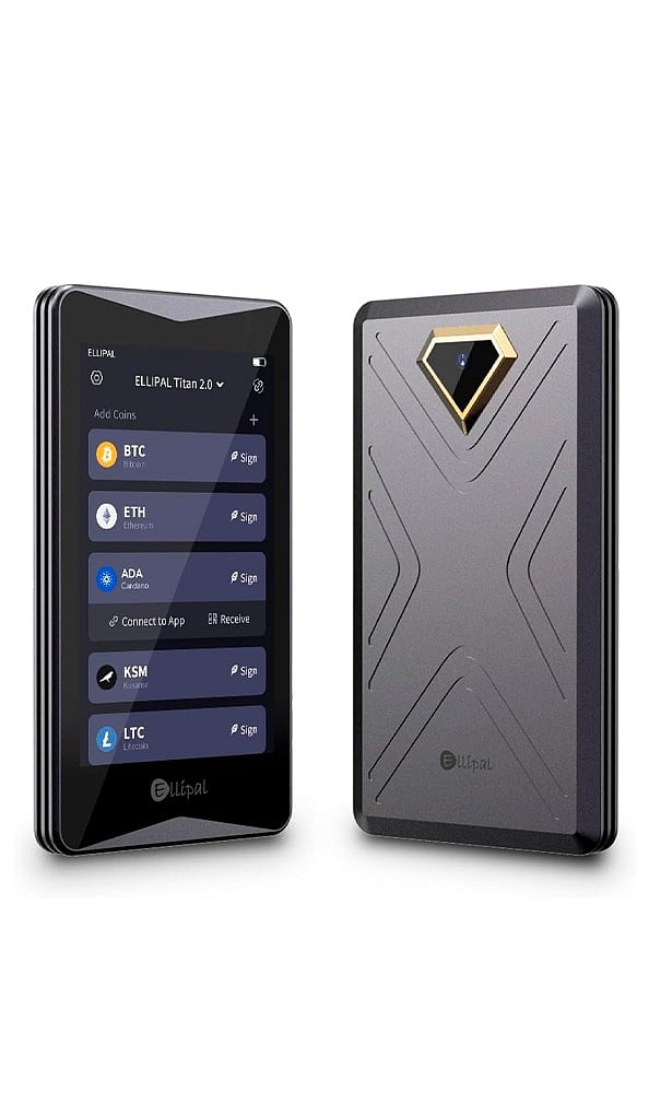 ELLIPAL Titan: ELLIPAL Titan ensures maximum protection with a fully sealed, no-connection design.