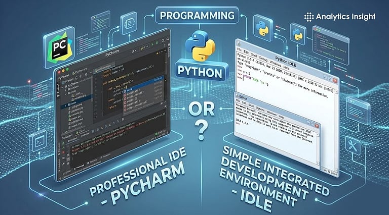PyCharm vs IDLE Comparison 2026: Features, Speed & Usability