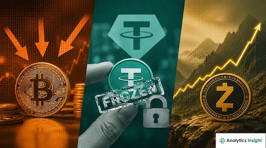 Crypto News Today: Bitcoin Inflows, Tether Freezes USDT, and Zcash Upside