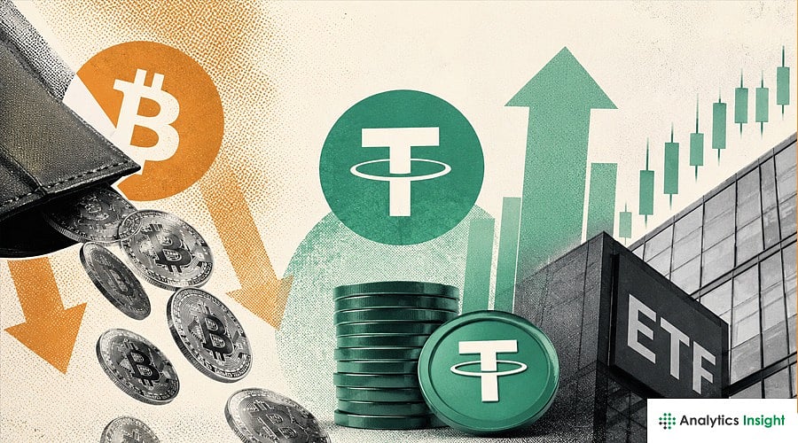 Crypto News Today: Bitcoin Outflows, USDT Gains, and HYPE ETFs Volume Jumped