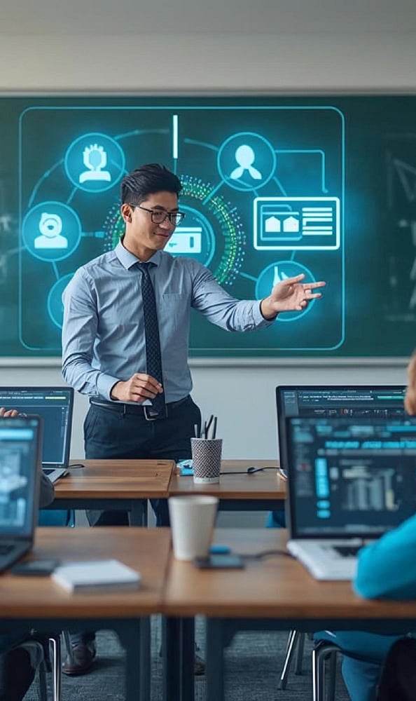 Popular AI learning tools like Khanmigo, Socratic, and Duolingo adapt lessons to individual needs, making education more engaging and effective.