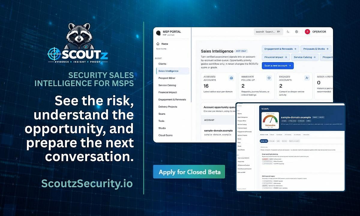 SCOUTz Prospect Intelligence Platform Launches for MSPs with 30-Day Beta