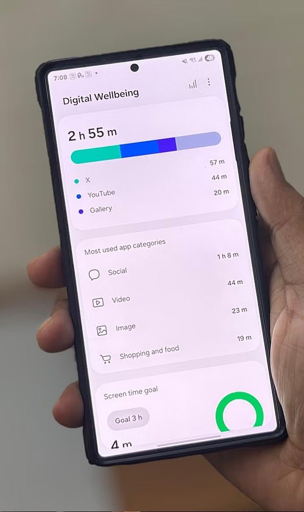 Start Small Before Switching Phones: Try grayscale mode, remove social apps, disable non-essential notifications, or set Digital Wellbeing limits. A 7–14 day trial can help identify which changes work best.