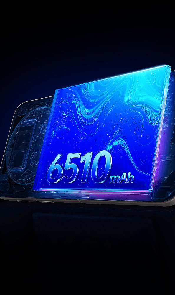 Large 6,510mAh Battery: