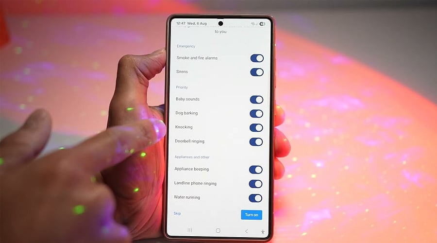 Select the option to play a sound when you believe your phone may be nearby