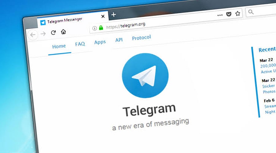 Telegram officially offers browser clients including WebK and WebA. 
