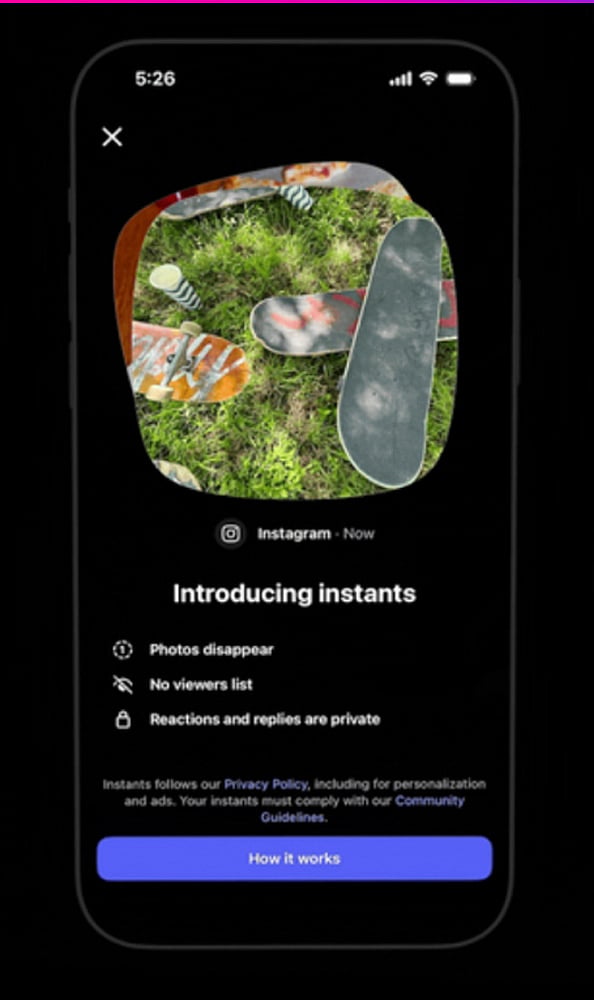 Instagram Instants Try a New Instagram Experience
