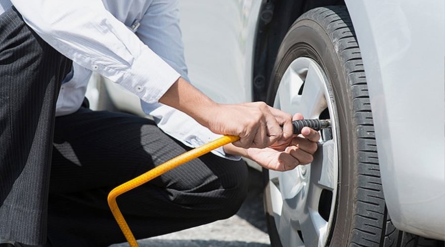 Underinflated tyres increase rolling resistance, making the motor work harder to move the vehicle