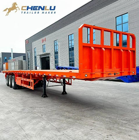 CHENLU skeletal container semi-trailer. The open frame has no continuous cargo deck.