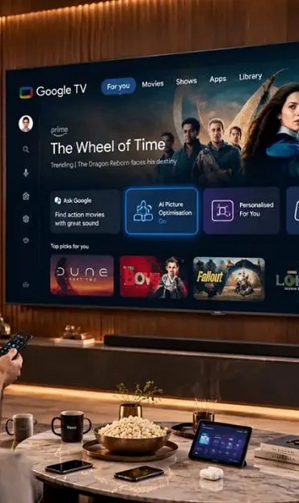 Users can replace cluttered home screens with a lightweight interface inspired by Apple TV, featuring favourite apps and cleaner navigation.