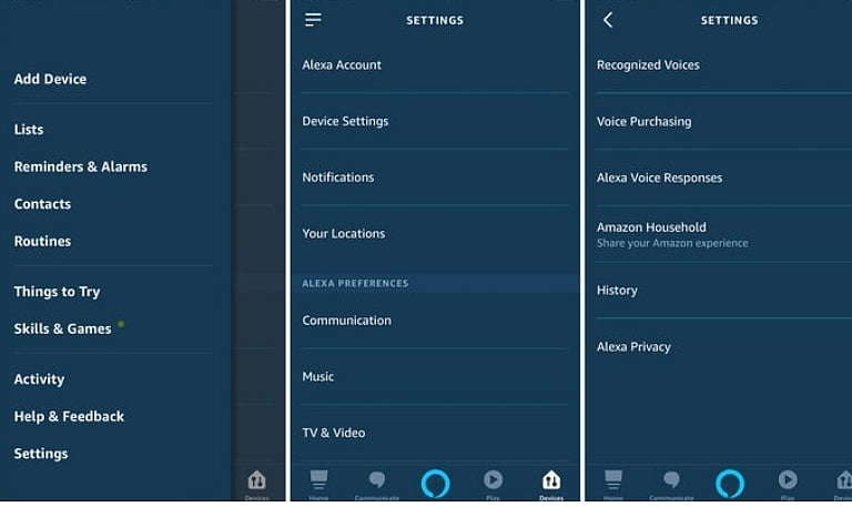 Manage Alexa Privacy Settings