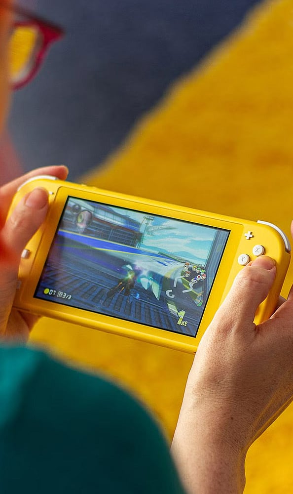 Nintendo Switch Lite: Priced at around Rs. 22,488, the Nintendo Switch Lite is a portable console for players who enjoy Nintendo games while traveling. 