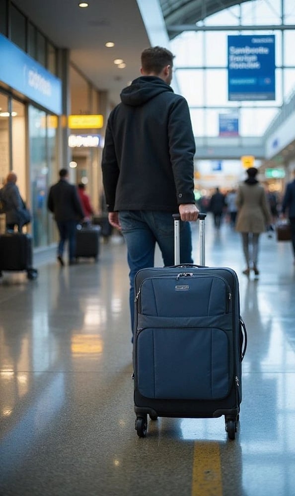 Store Your Phone Inside Your Bag: Place your smartphone inside a zipped compartment of your carry-on before reaching security, keeping it protected and easier to retrieve afterward.