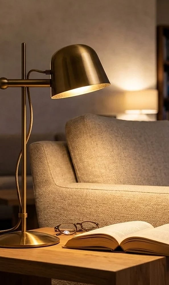 Choose 400–800 lumens, adjustable brightness, and a high CRI above 90 for clear pages. Position the lamp to avoid glare and harsh shadows.