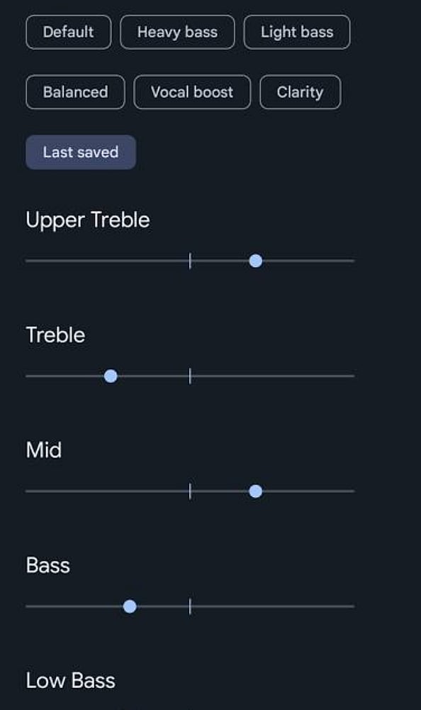 Treble Adjustment