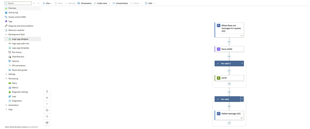 Logic App design example