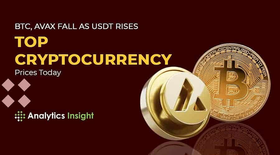BTC, AVAX Fall as USDT Rises: Top Cryptocurrency Prices Today