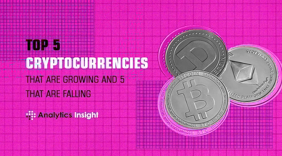 Top 5 Cryptocurrencies that are Growing and 5 that are Falling