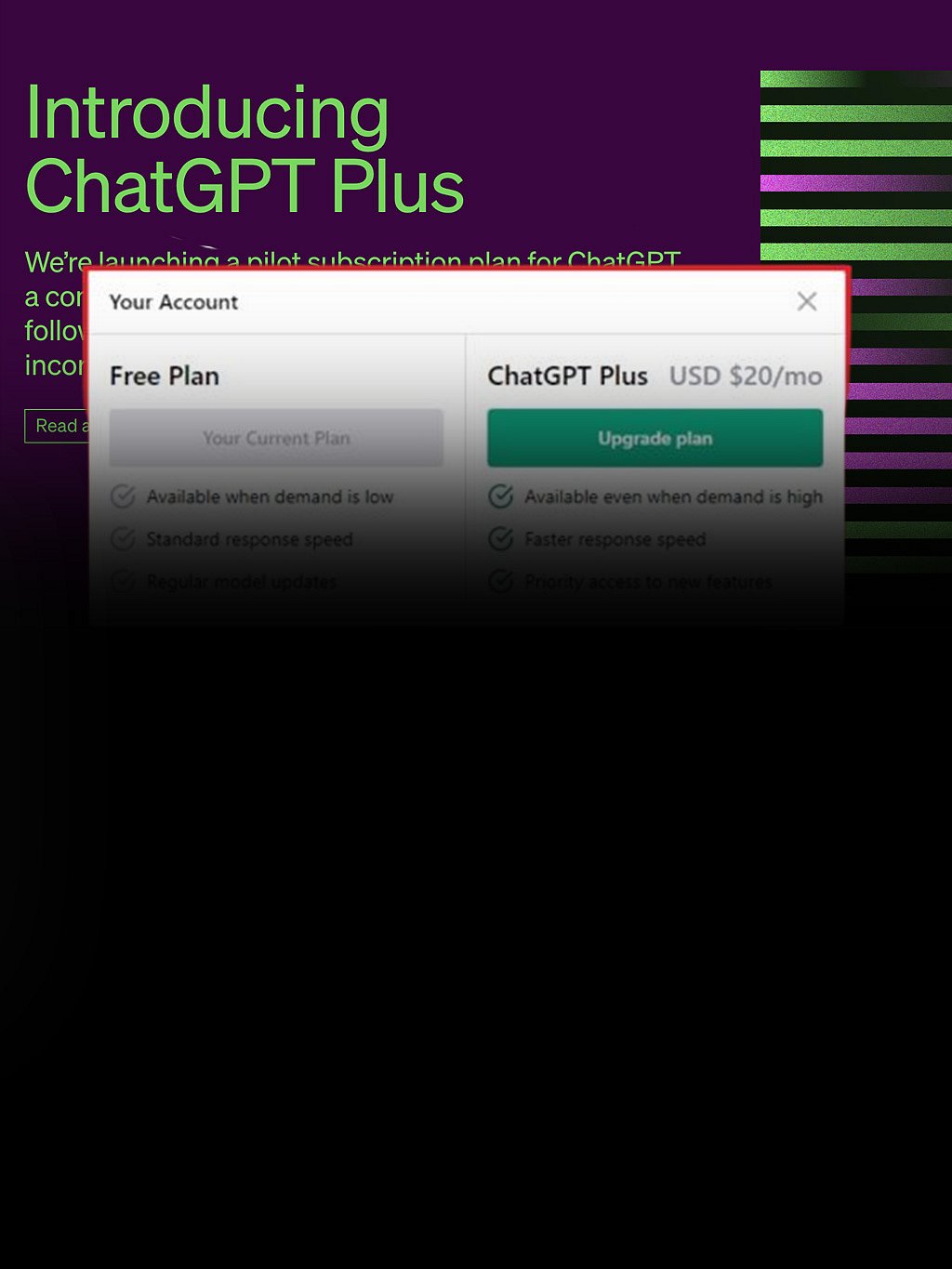OPENAI CHATGPT SUBSCRIPTION CUSTOMER SERVICE NUMBER visual data 5