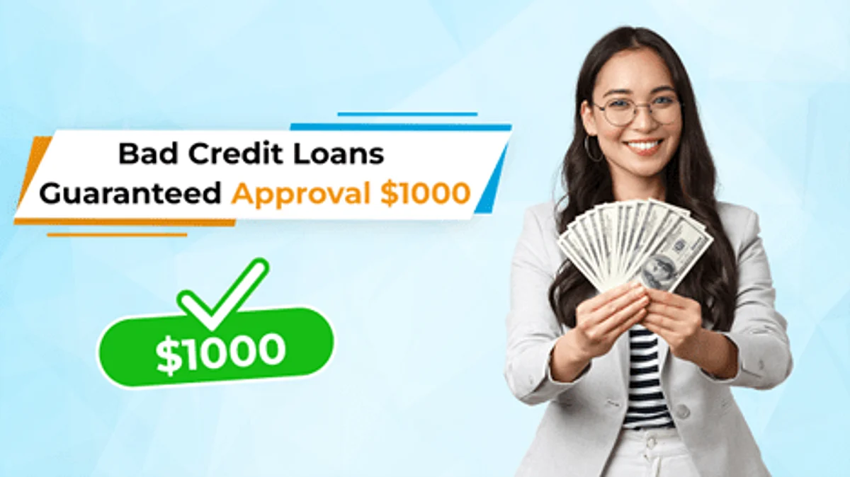 $1000 Loan Bad Credit Guaranteed Approval Best Bad Credit Loans Guaranteed Approval $1,000
