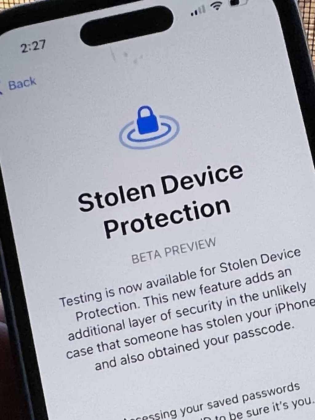 Apple's New Feature to Protect Stolen iPhones