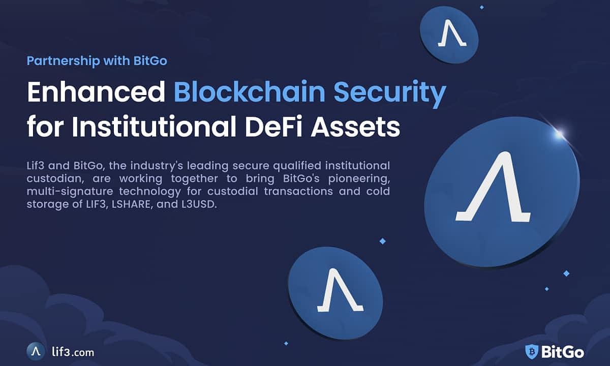 Lif3 partners with BitGo to Enhance Blockchain Security for