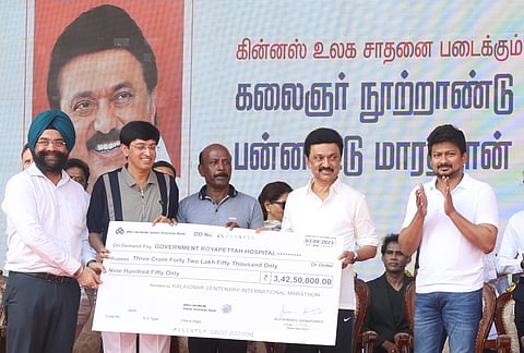 கலைஞர் மாரத்தான் கின்னஸ்