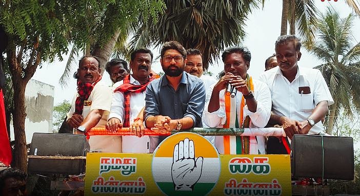 சசிகாந்த் செந்திலுக்கு ஆதரவாக  ஜிக்னேஷ் மேவானி பிரச்சாரம்!