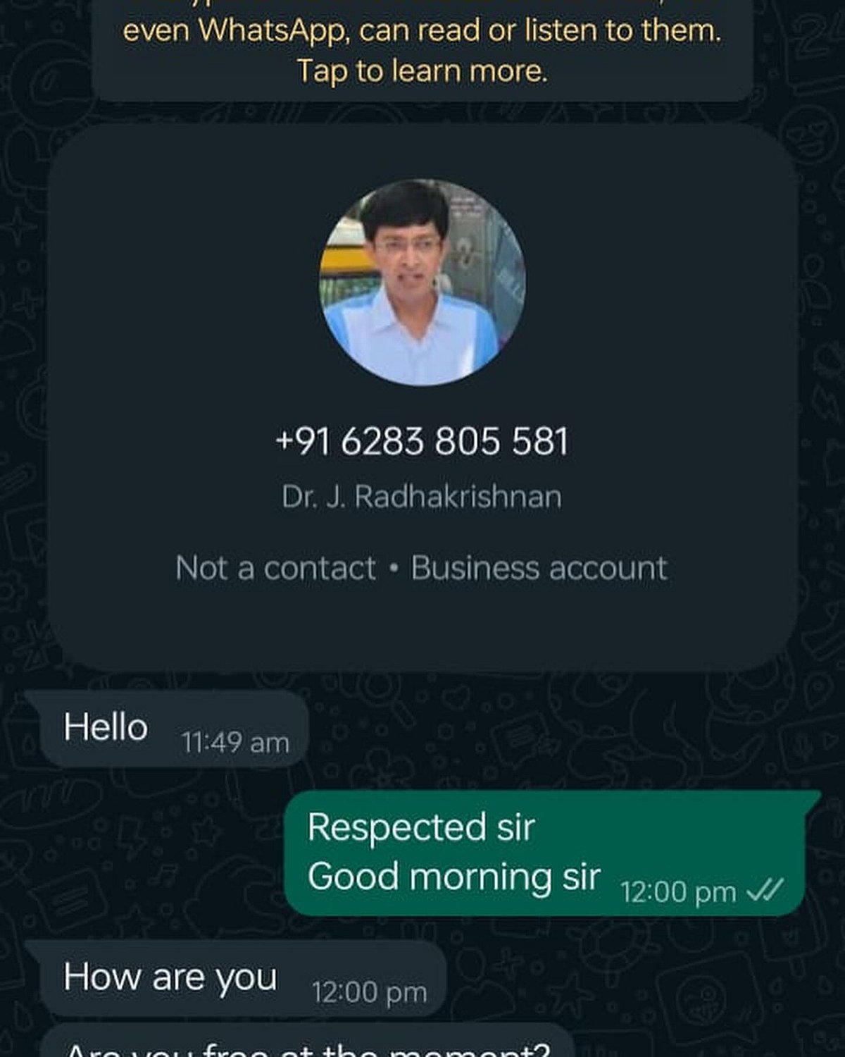 வாட்சாப் மோசடி முயற்சி - நடந்தது என்ன?- சென்னை ஆணையர் விளக்கம்!