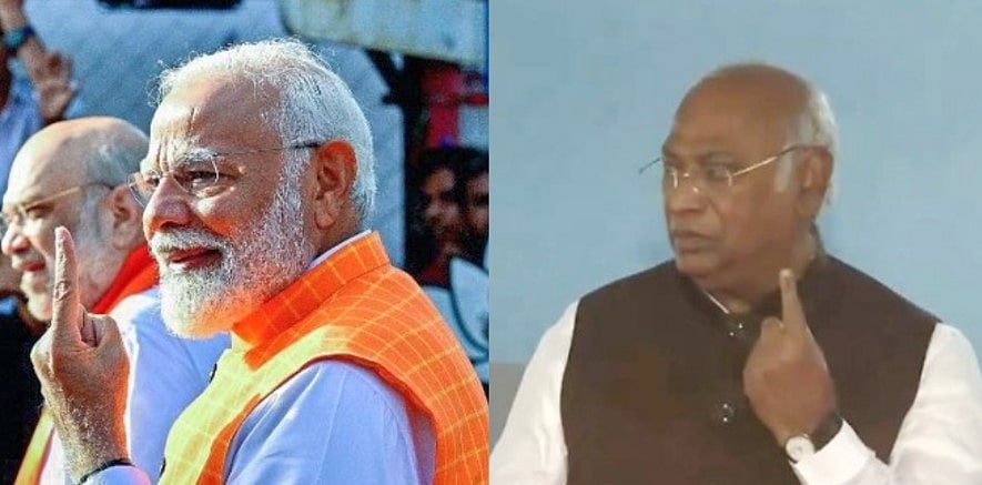 மூன்றாம் கட்ட தேர்தல்: பிரதமர் மோடி, கார்கே வாக்களிப்பு!