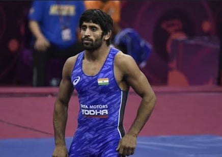 மல்யுத்த போட்டிகளில் பங்கேற்க பஜ்ரங் புனியாவுக்கு தடை!