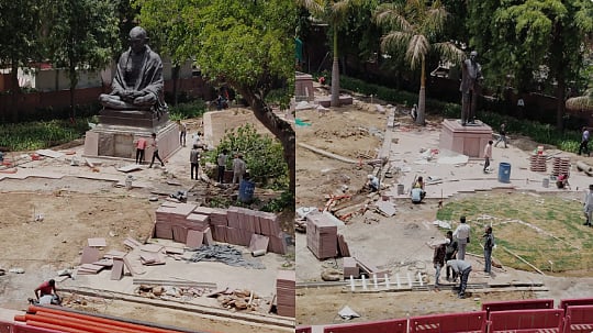 எதிர்க்கட்சிகள் போராட்டத்தை முடக்கவே தலைவர்கள் சிலை இடமாற்றம்! - காங்கிரஸ்