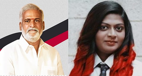அமைச்சர் சேகர்பாபு - பாடகி இசைவாணி