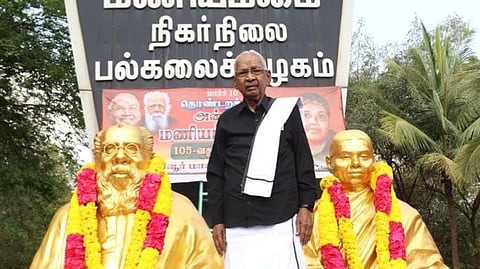 ‘சிலிப்பர் செல்களை' அனுப்புவதாக உளறும் செல்லரித்த சில்லரைகள்- கி.வீரமணி கடும் தாக்கு!
