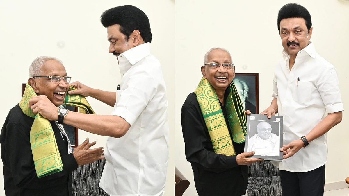 கி.வீரமணி 92 : நேரில் வாழ்த்திய முதல்வர் ஸ்டாலின்!