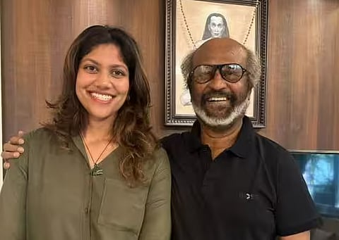 நடிகர் ரஜினிகாந்துடன் அன்புமணி மகள் சங்கமித்ரா