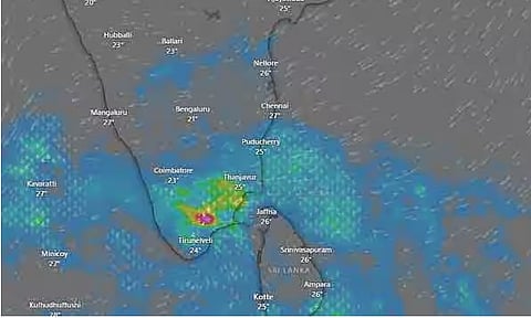 வலுவிழந்த காற்றழுத்த தாழ்வு பகுதி