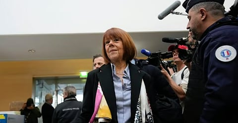 Gisele Pelicot at the court house in Avignon