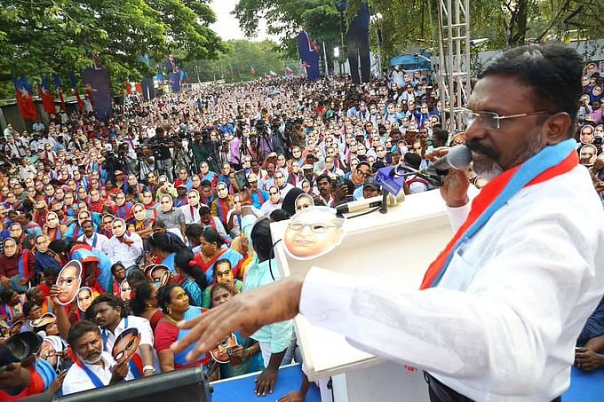 துணை முதல்வர் என குறைத்து மதிப்பிடுகிறார்கள்! - திருமா