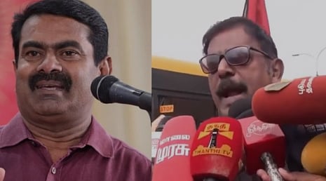 ‘சீமானை எங்கும் நுழையவிடமாட்டோம்’- சீமான் வீட்டை முற்றுகையிட முயன்ற தபெதிகவினர் கைது!