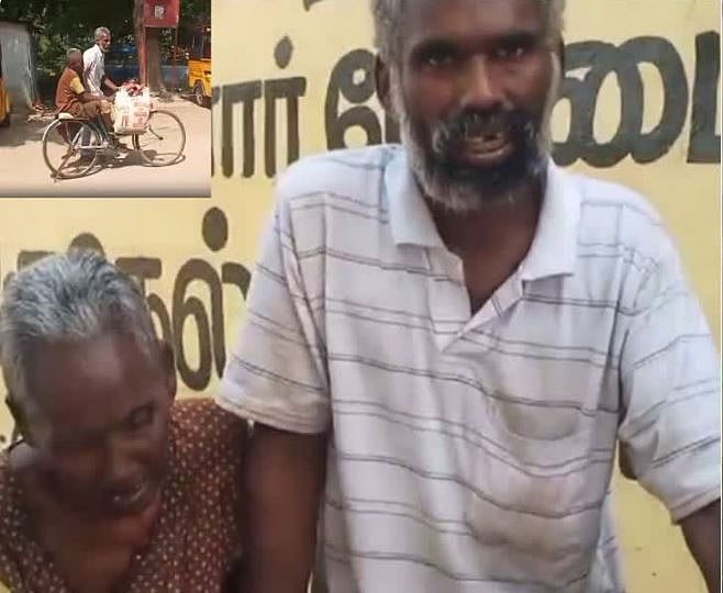 தாயின் சடலத்தை சைக்கிளில் எடுத்துச்சென்ற மகன்- அரசு மருத்துவமனை அவலம்! 
