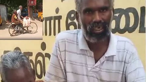 நெல்லை மனநலம் பாதிக்கப்பட்ட தாயாரின் சடலத்தை மிதிவண்டியில் அழைத்துச்சென்றவர்