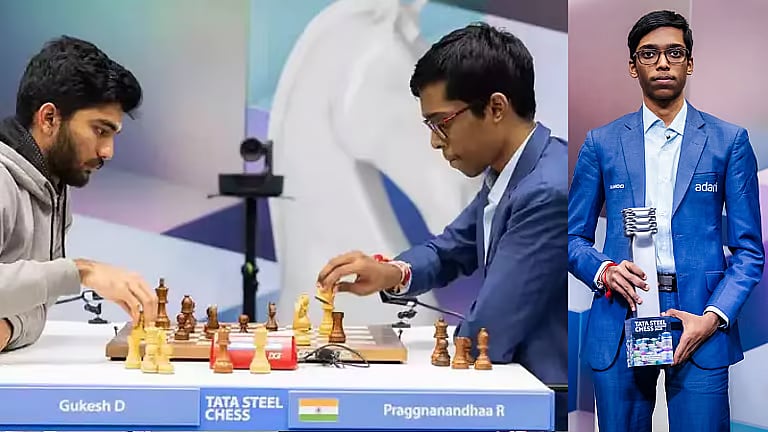 டாடா ஸ்டீல் மாஸ்டர் செஸ்: குகேஷை வீழ்த்தி பட்டம் வென்றார் பிரக்ஞானந்தா!