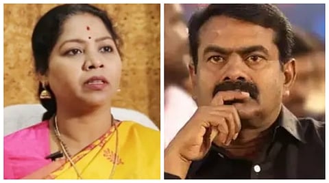 சுதா எம்.பி. - நாதக தலைவர் சீமான் 